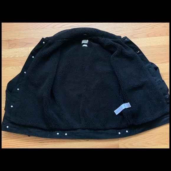 NWOT TOPMAN BORG LINED DENIM JACKET size SMALL - Picture 8 of 10